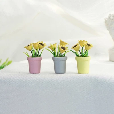  Tiny Potted Plant Desktop Realistic Bonsai Decor Miniature Bonsai Decor Tiny - Image 1 of 4