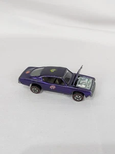 Hot Wheels Redline Purple Custom Barracuda 1967 Mattel Car With Flowers - Picture 1 of 10