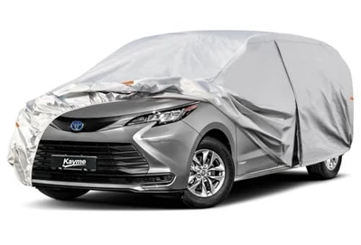 For Chrysler Pacifica 2017-2023 Waterproof Car Cover 6 Layers All Weather Zipper Foto 1 de 4