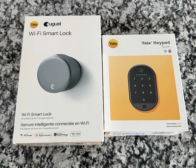 NUEVO Yale | August Wi-Fi Smart Lock con teclado táctil (huella digital) (plateado) - EE. UU. Foto 1 de 2