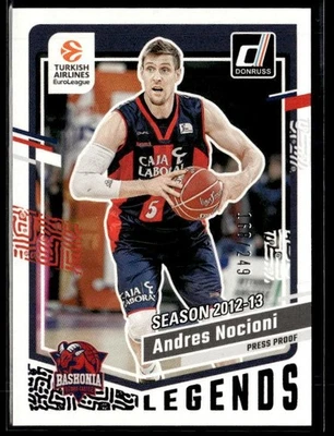 L57,300 - 2023-24 Donruss EuroLeague Press Proof Purple #179 Andres Nocioni /249 - Image 1 of 2