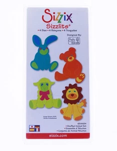 Sizzix Sizzlits Stuffed Animal Set - 4 Dies - 654484 - Brand New - Free Shipping - Picture 1 of 1