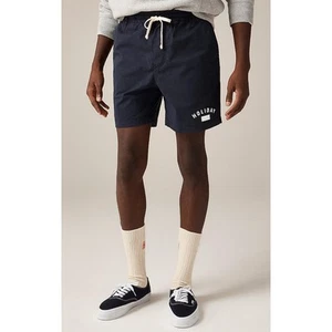 Pantaloncini uomo J Crew x Holiday Dock M blu navy nuovi con etichetta 6" Ch642 J.Crew - Foto 1 di 5