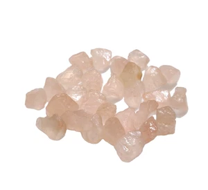 Increíble AAA+ Cuarzo Rosa Crudo 28 Piezas Tamaño 10-12 MM Cuarzo Rosa Piedras Preciosas Joyería - Imagen 1 de 12