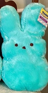 Peeps Easter Bunny Rabbit Mint Green Large Plush Decorative Spring Throw Pillow - Picture 1 of 2