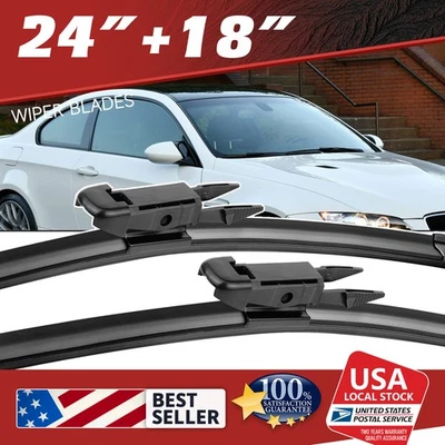 24"+18" All Season Premium Windshield Wiper Blade For 2009-2011 BMW 323i 2.5L I6 — 第 1/4 张图片