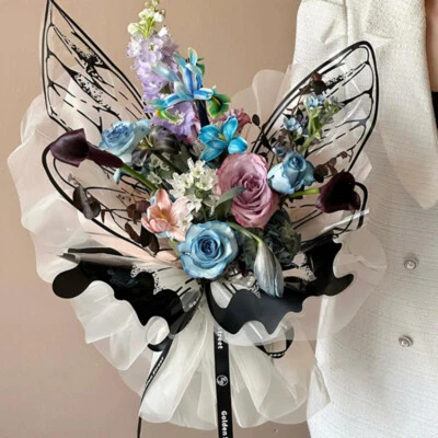 Butterfly Wings Transparent Wrapping Paper DIY Florist Bouquet Package Material - Image 1 of 4