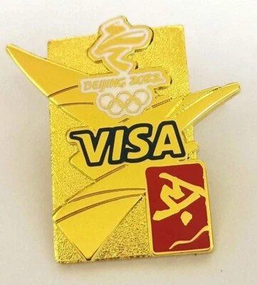 New Beijing 2022  Freestyle visa    gold pin - Image 1 of 3