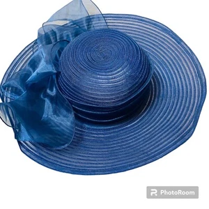 San Diego Hat Co para mujer talla única ala ancha sombrero cinta de organza poliéster elegante - Imagen 1 de 10