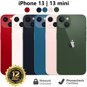 Apple iPhone 13 | 13 mini - 128GB | 256GB Unlocked T-Mobile AT&T Verizon - Good - Picture 1 of 4