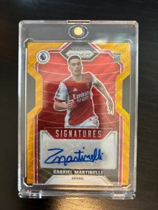2021-22 Panini Prizm Premier League - Firmas Gabriel Martinelli #S-GM (AU) - Imagen 1 de 2