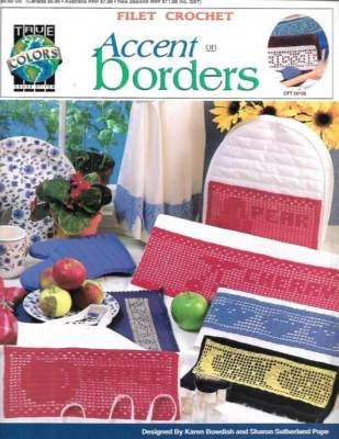 NEW FILET CROCHET ACCENT ON BORDERS - Image 1 of 2