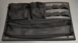 Pelican Style Case Lid Organizer 16" X 10.5" Zipper Pouches Used - Picture 1 of 3