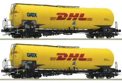 Roco GATX DHL Tank Car Set 76024 HO Scale DC - Image 1 of 3