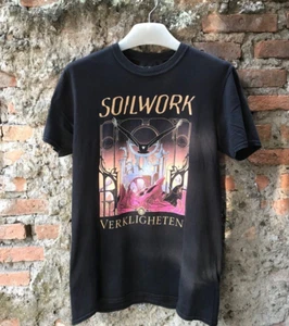 Vtg SOILWORK Band Soilwork Verkligheten Cotton Black All Size Unisex Shirt KN143 - Picture 1 of 2