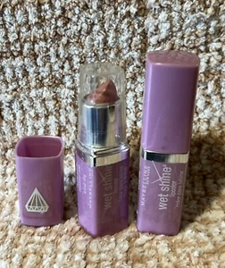 Maybelline Wet Shine Diamonds Lipstick #200 Nude Glow (Lot of 2) - Picture 1 of 3