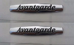 2X Avantgarde Letter Sticker Side Fender Badge Emblem FOR MB - Bild 1 von 1