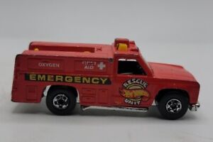 Hot Wheels 1974 Dodge Hot Wheels Rescue Unit 51 Emergency.