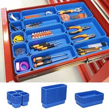 42 Pack Tool Box Organizer Tool Tray Dividers, Rolling Tool Chest Cart Cabine...