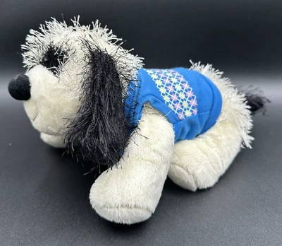 Ganz Webkinz Black and White Cheeky Dog Stuffed Animal Soft Plush HM 192 w/Shirt - Image 1 of 4