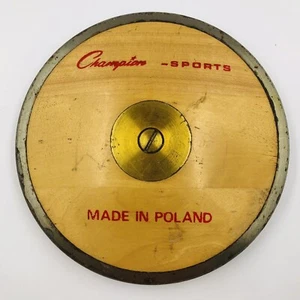 Vtg Champion Sport Discus Track Field Event Made In Poland Man Cave Sports Bar - Picture 1 of 9