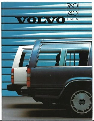 Volvo 700-Series Estates 1985-86 UK Market Brochure 740 760 GL GLE GLT Turbo - Image 1 of 2