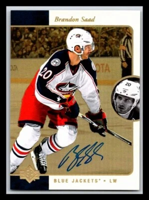 2015-16 SP Authentic '95-96 SP Retro Gold Autographs #R18 Brandon Saad - Image 1 of 2