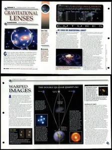 Gravitational Lenses #57 Cosmos Secrets Of The Universe Fact File Fold-Out Page - Picture 1 of 1