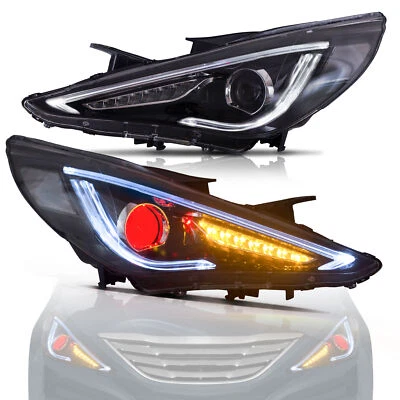 Faros LED VLAND DRL Demon Eyes para Hyundai Sonata 2011-14 con giro secuencial Foto 1 de 4
