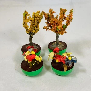 Dollhouse 1:12 Scale Model Autumn Trees & Flowers Set Decoration Fairy Garden - Picture 1 of 8