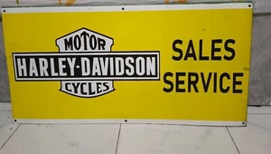 Harley Davidson SS Pure Porcelain Enamel Sign Size 36 Inches. - Picture 1 of 2
