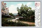 Hollywood CA-California, Paul de Longpre Home Garden, Vintage c1905 Postcard
