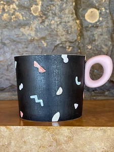 Neuwertig! Adrienne Eliades Studiokeramik geometrische Tasse - Bild 1 von 4
