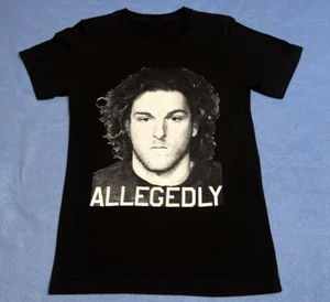 Rare Pat McAfee "Allegedly" Barstool Sport Black & White T-Shirt Size Small - Picture 1 of 6