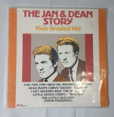 The Jan & Dean Story Greatest Hits 1980 Vinyl Record LP Canada Import 10 Songs - Image 1 of 4