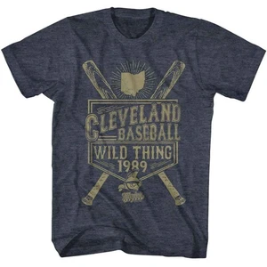 Major League - Athletics Estd 89 - American Classics - Heather Blue Adult Short - Picture 1 of 2