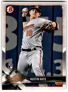 Austin Hays 2018 Bowman Rookie #46 Baltimore Orioles - Picture 1 of 2