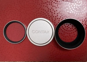 Contax Sonnar T 90mm f/2.8 Metal Lens Hood Cap Filter Kit 46mm New - Picture 1 of 10