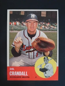 1963 Topps Baseballkarte #460 Del Crandall (NM) - Bild 1 von 2