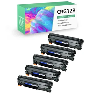 5PK C128 CRG128 Toner Cartridge Compatible with Canon ImageCLASS D530 D550 D560 - Picture 1 of 12