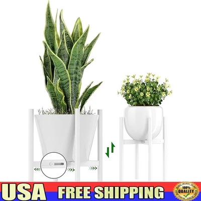 Soporte ajustable para plantas de metal soporte para flores interior exterior estante para varias macetas Foto 1 de 4