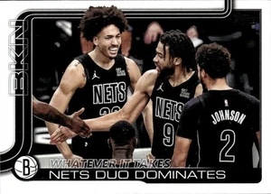 2025-26 Topps #273 Whatever It Takes: Nets Duo Dominates - Imagen 1 de 2