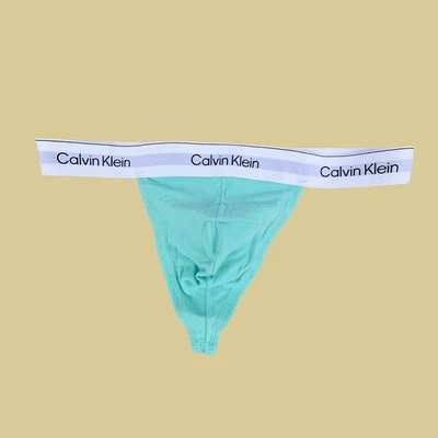 Calvin Klein CK mens Beau Blue  Icon cotton G-string thong underwear S M L XL - Image 1 of 4
