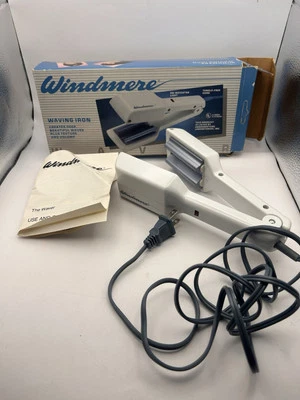 Vintage Windmere Waving Iron Hair Waver In Box White Instructions Tested - Image 1 of 4