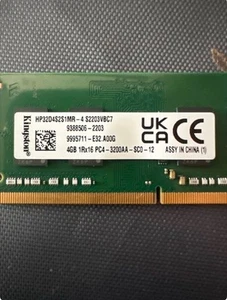 Kingston 4GB DDR4 2400 MHz PC4-19200 SODIMM 260-Pin 1Rx8 Laptop Memory RAM 1x 4G - Picture 1 of 1