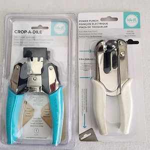Lot Of 2 We R Memory Keepers Crop a Dile Corner Chomper Power Punch Euro Hook - Picture 1 of 4