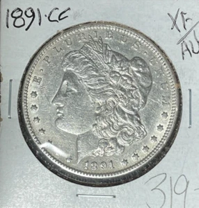 1891-CC MORGAN SILVER DOLLAR ~ XF/AU ~NICE COIN~ - Picture 1 of 2