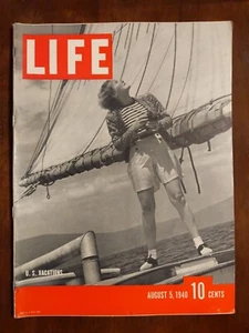 Vintage Life Magazine August 5, 1940 WWII Lucille Ball Style Classic Print Ads - Imagen 1 de 2