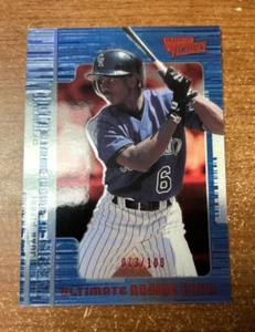 2000 UD ULTIMATE VICTORY RED ROOKIE PARALLEL #107 JUAN PIERRE ROCKIES SP #/100 - Picture 1 of 3