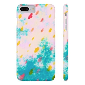 Abstract Celestial Blush Pink Slim Phone Cases for iPhone 7-16 - Picture 1 of 82
